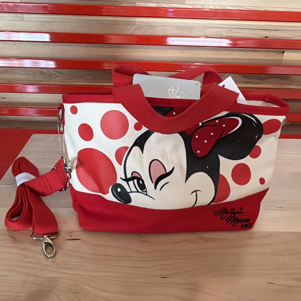 Disney Minnie Mouse Dots Small Tote Bag New